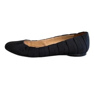 Talbots Black Cross Grain Ballet Flats | Size 9